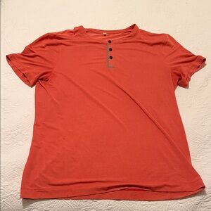 lululemon athletica Orange Short Sleeve Tee